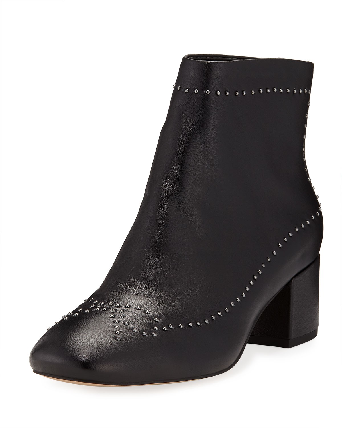 Donald J Pliner Cafne Bow Studded Leather Booties Donald J Pliner Cafne Bow Studded Leather Booties