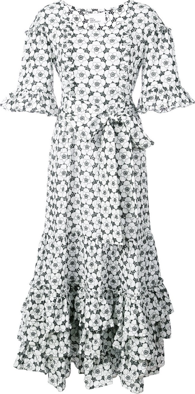 Lisa Marie Fernandez ruffle eyelet maxi dress
