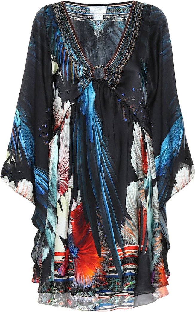 Camilla Floral silk minidress