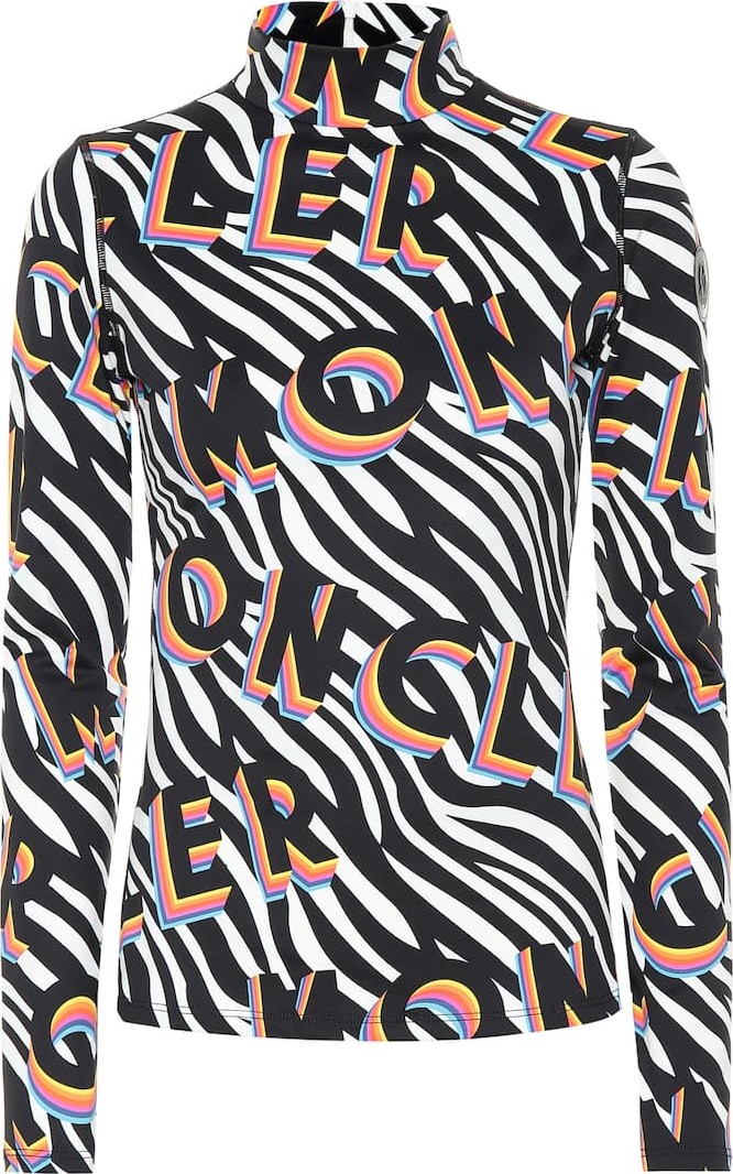 Moncler Genius 0 MONCLER RICHARD QUINN zebra-print jersey top