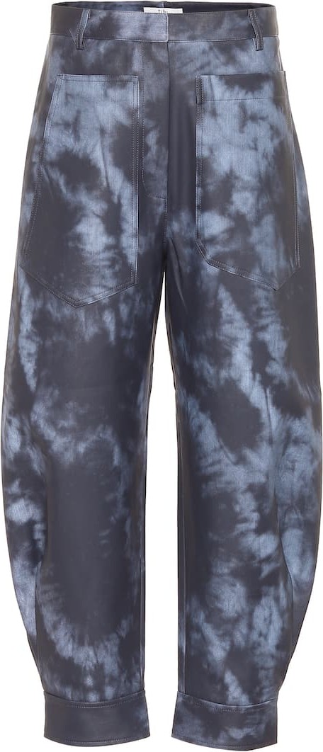 Tibi Tie-dye coated pants