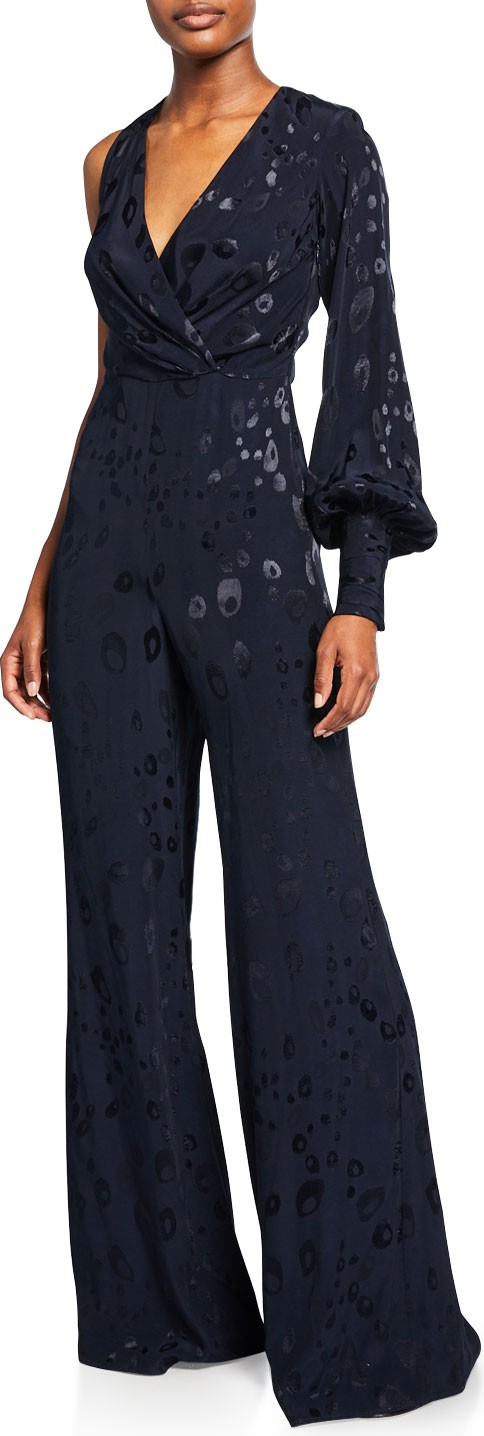 Alexis Naoki Printed One-Sleeve Jumpsuit