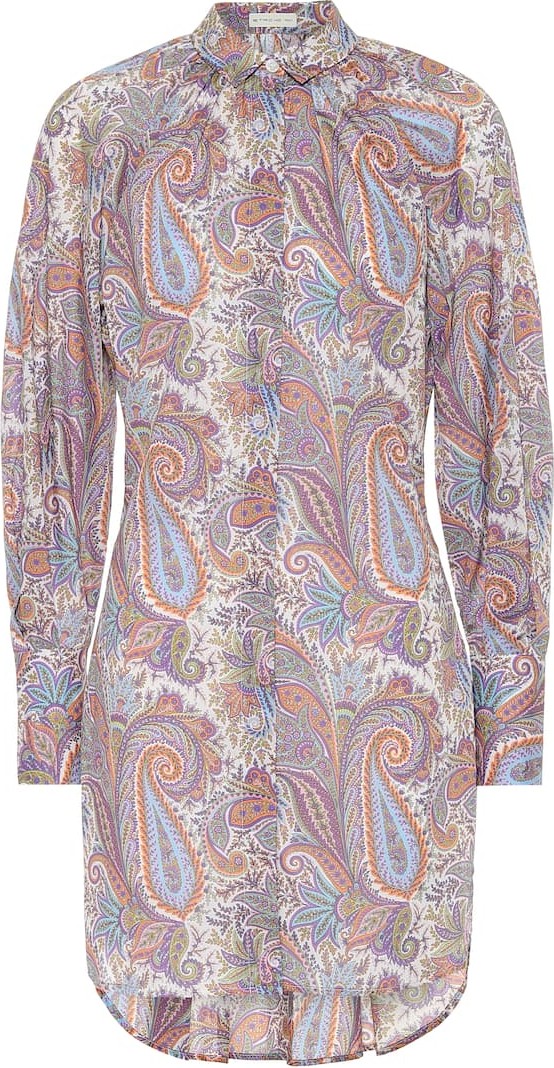 Etro Paisley cotton shirt dress