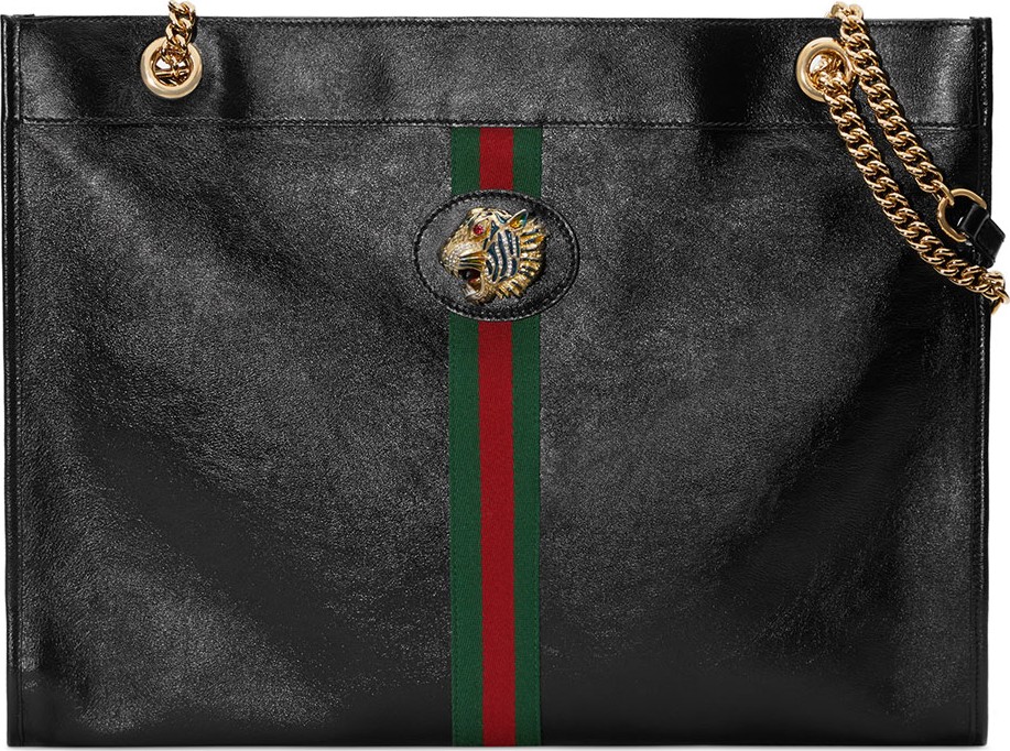 Gucci Linea Rajah Large Leather Tote Bag