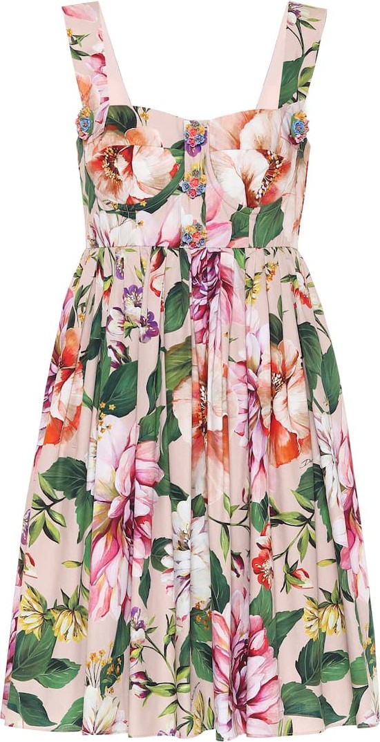 Dolce & Gabbana Floral cotton minidress