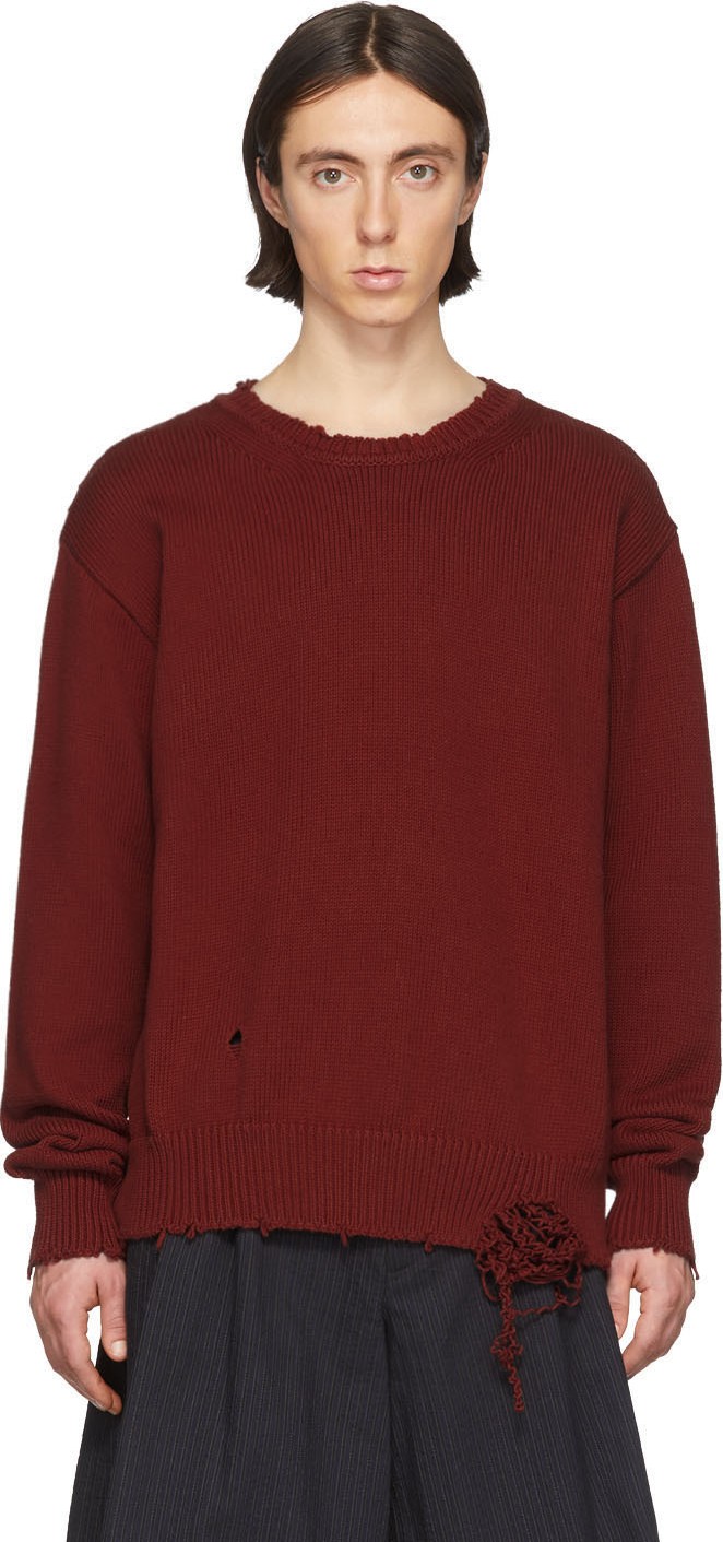 Maison Margiela Orange 'Gauge 5' Sweater