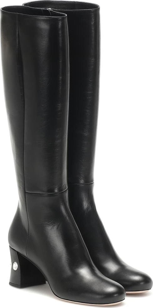 Miu Miu Leather knee-high boots