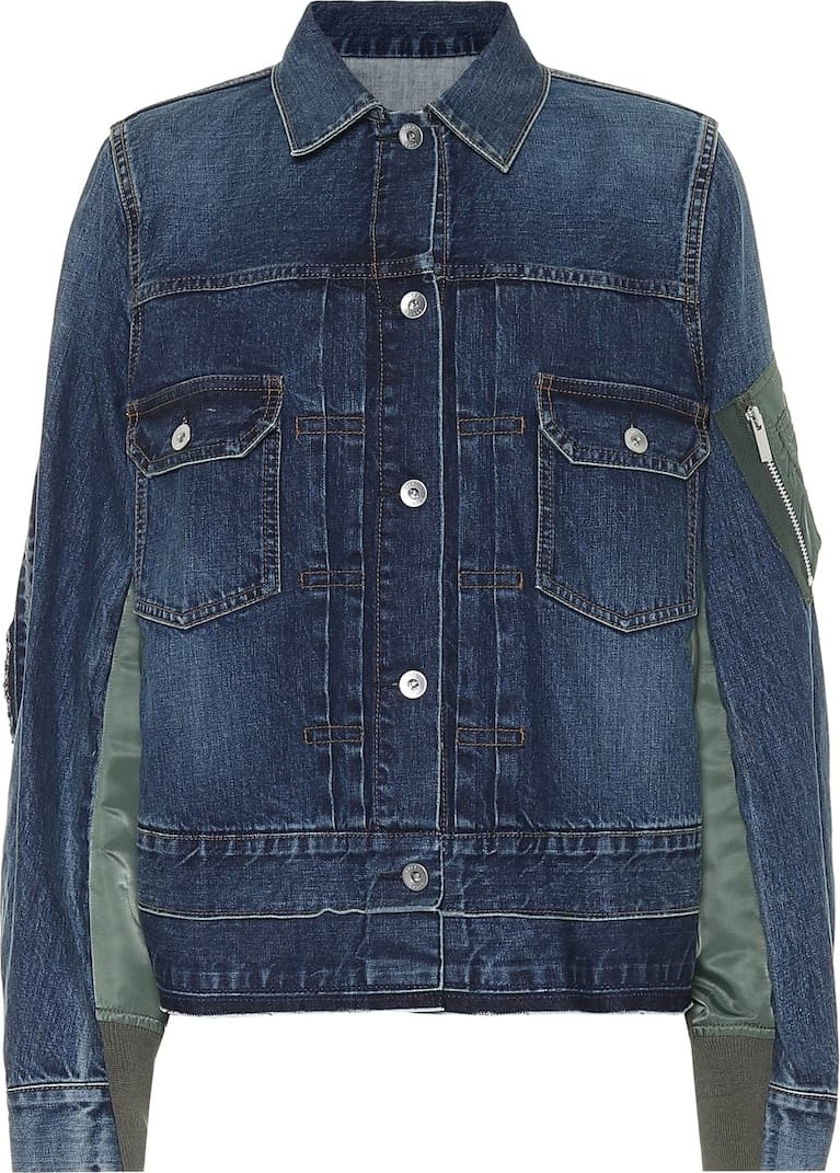 Sacai Paneled denim jacket
