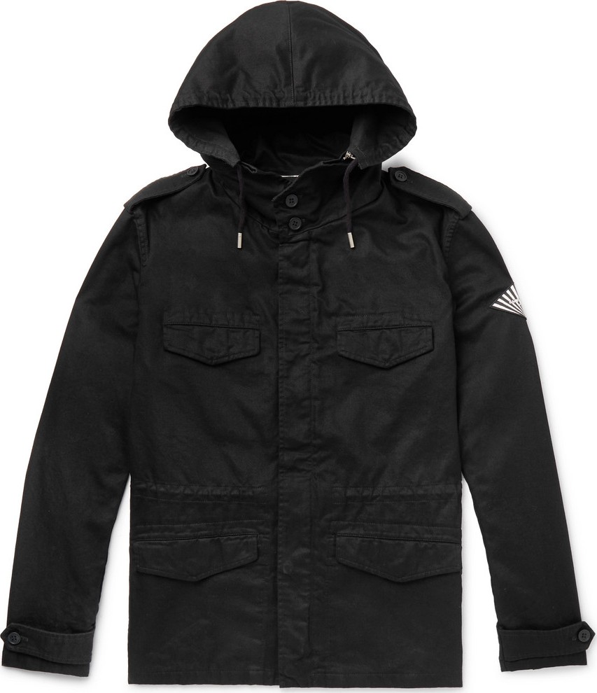 Saint Laurent Cotton and Ramie-Blend Twill Hooded Field Jacket