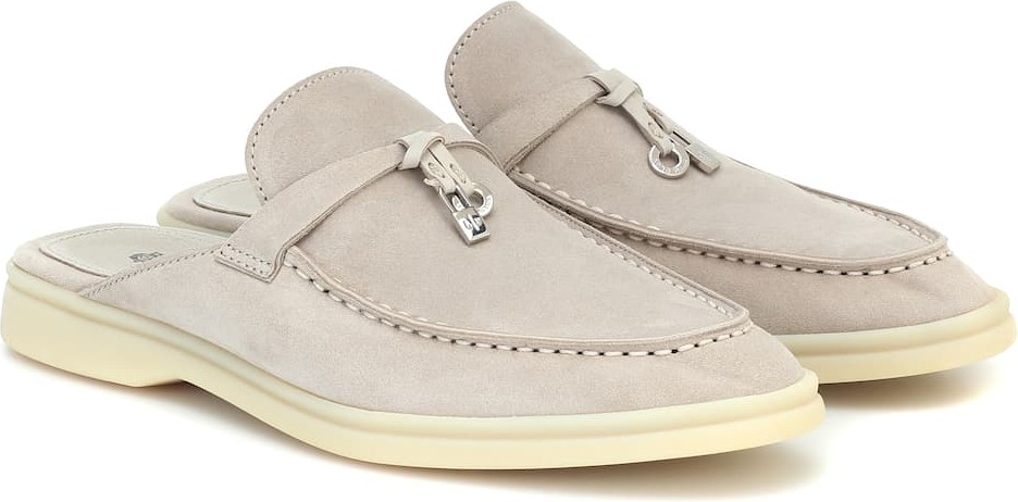 Loro Piana Babouche Charms Walk suede mules
