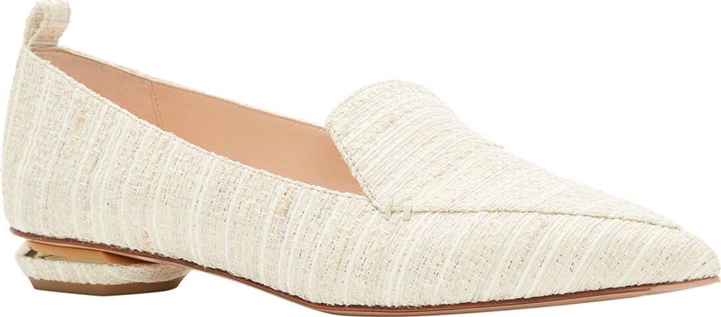 Nicholas Kirkwood Beya Canvas Pointed Loafers