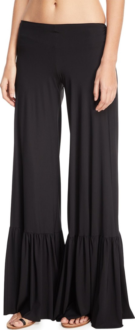 La Petite Robe di Chiara Boni Linnea Wide-Leg Coverup Pants La Petite Robe di Chiara Boni Linnea Wide-Leg Coverup Pants