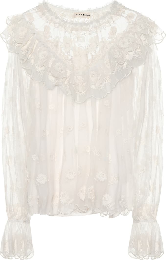 Ulla Johnson Lucien embroidered blouse
