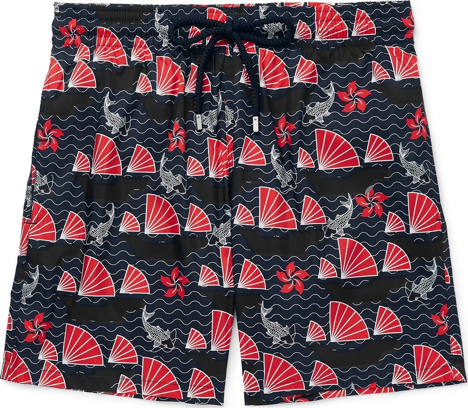Vilebrequin Mahina Slim-Fit Mid-Length Printed Swim Shorts