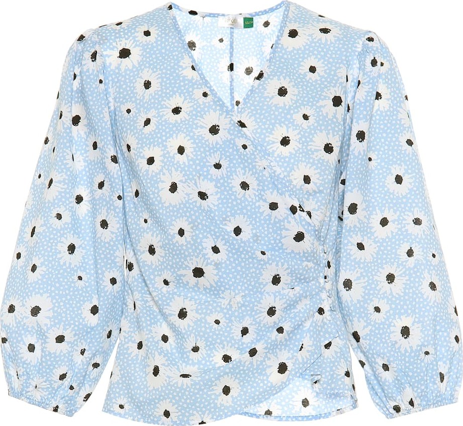 RIXO LONDON Shannon floral cotton top