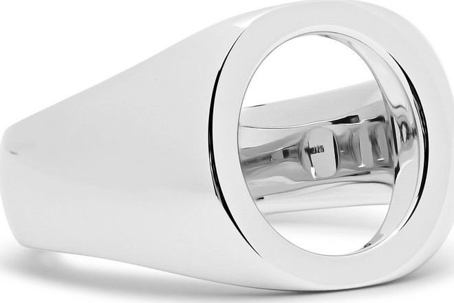 Tom Wood Open Oval Polished Sterling Silver Ring