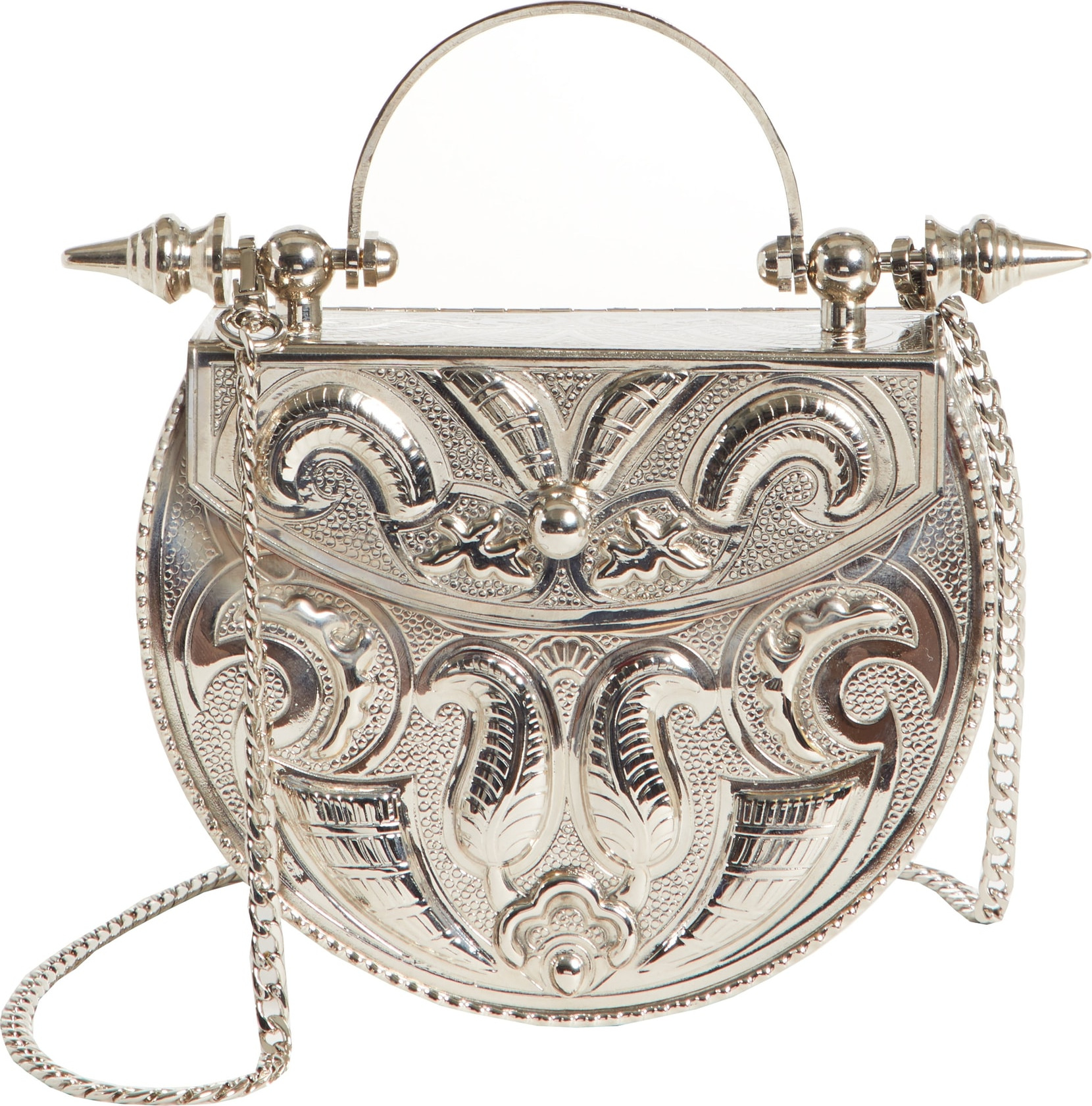 Okhtein Oval Palmette Flower Minaudiere