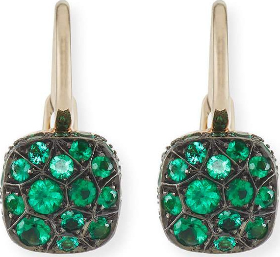 Pomellato Nudo Emerald Drop Earrings in 18K Gold