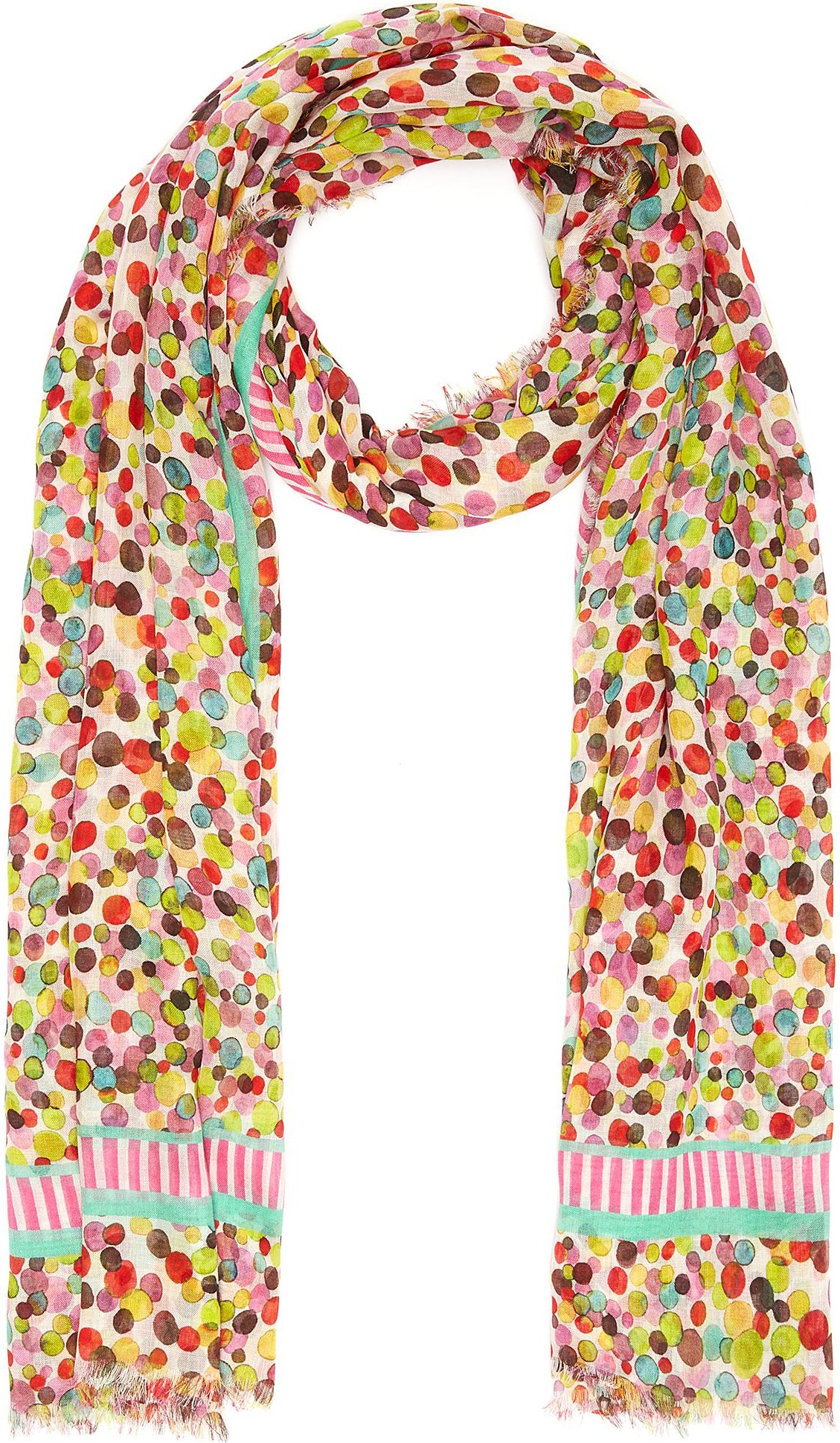 Franco Ferrari 'Danao' multi colour dot print scarf