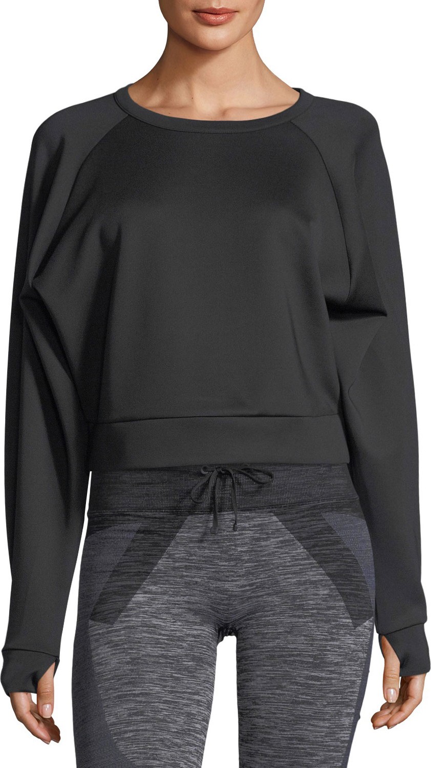 Blanc Noir Crewneck Long-Sleeve Lounge Sweatshirt