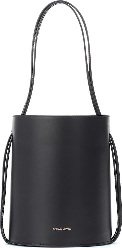 Mansur Gavriel Fringe leather bucket bag