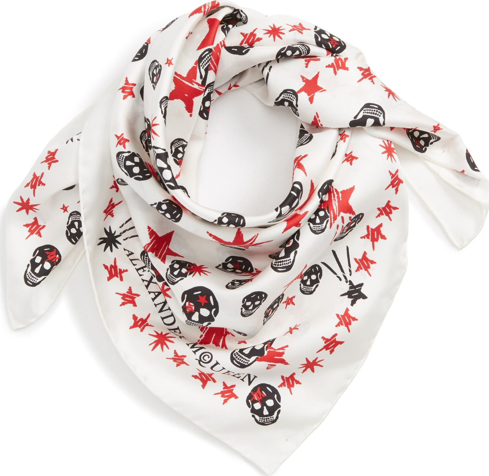 Alexander McQueen Starlight Skull Silk Bandana