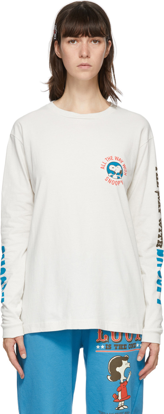 MARC JACOBS - Off-White Peanuts Edition Snoopy Long Sleeve T-Shirt