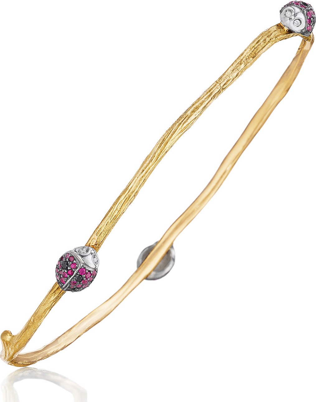 Mimi So Wonderland Ruby & Diamond Ladybug Bracelet