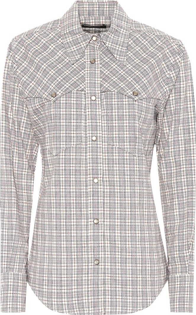Isabel Marant Riana checked cotton shirt