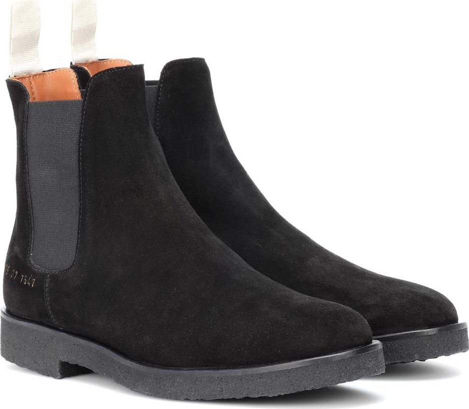 Common Projects Chelsea suede ankle boots