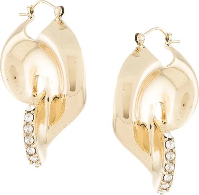 Ellery LOCKE PAVE LIQUID EARRINGS