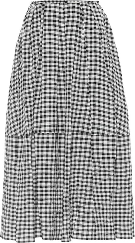 Khaite Exclusive to Mytheresa – Meryl high-rise gingham midi skirt