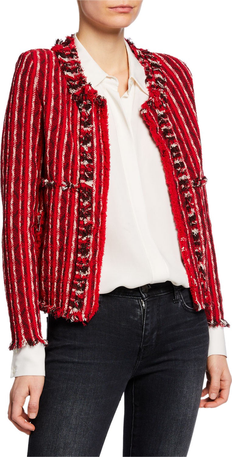 IRO Inland Open-Front Tweed Jacket