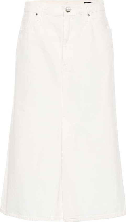 GOLDSIGN The A high-rise denim skirt