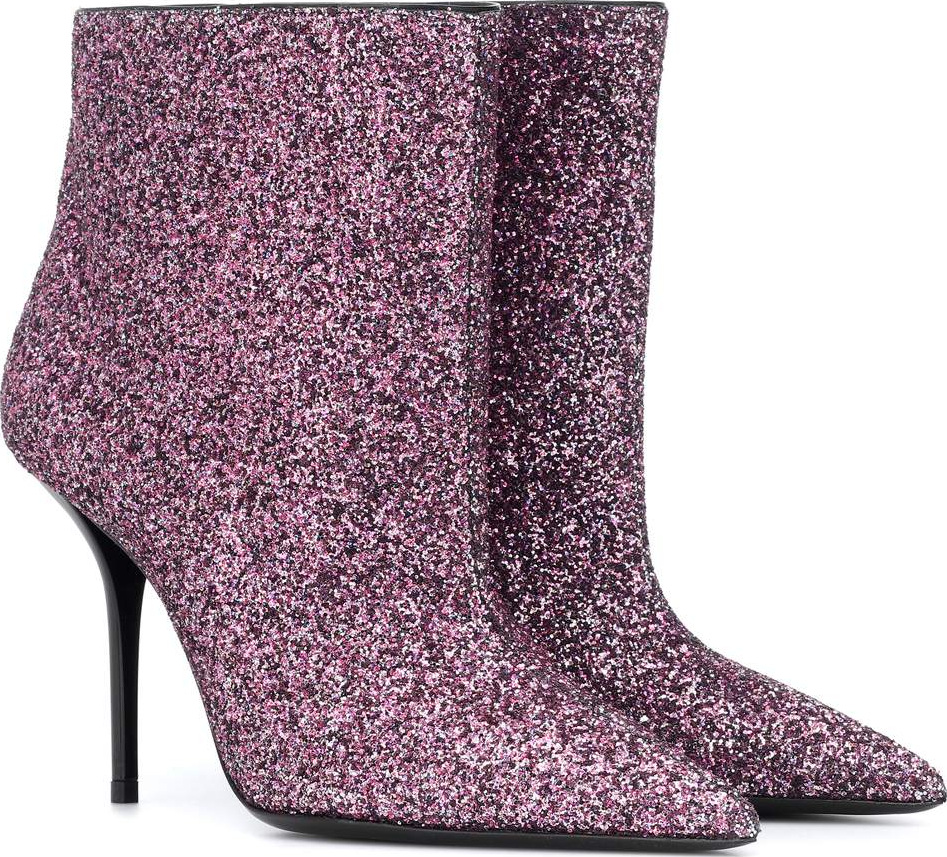 Saint Laurent Pierre 95 glitter ankle boots