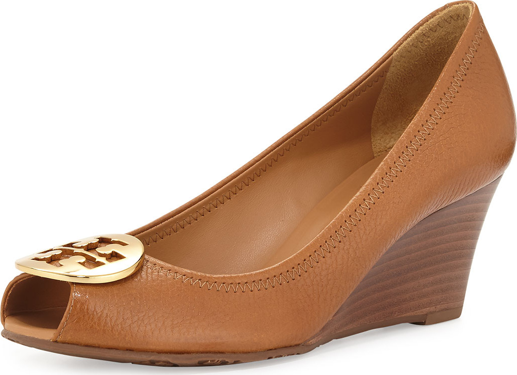 Tory Burch Sally 2 Leather Wedge Pump Tory Burch Sally 2 Leather Wedge Pump