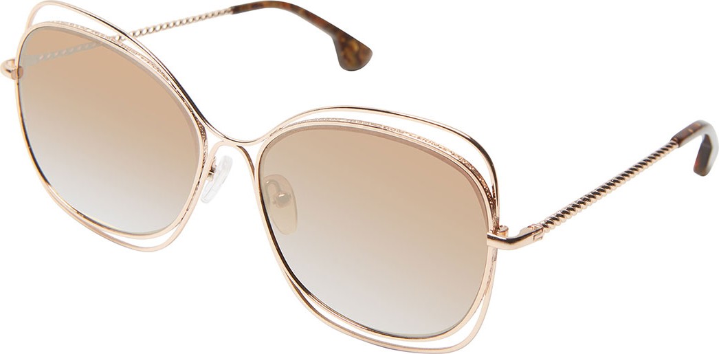 Alice + Olivia Collins Wire-Trim Detail Butterfly Sunglasses