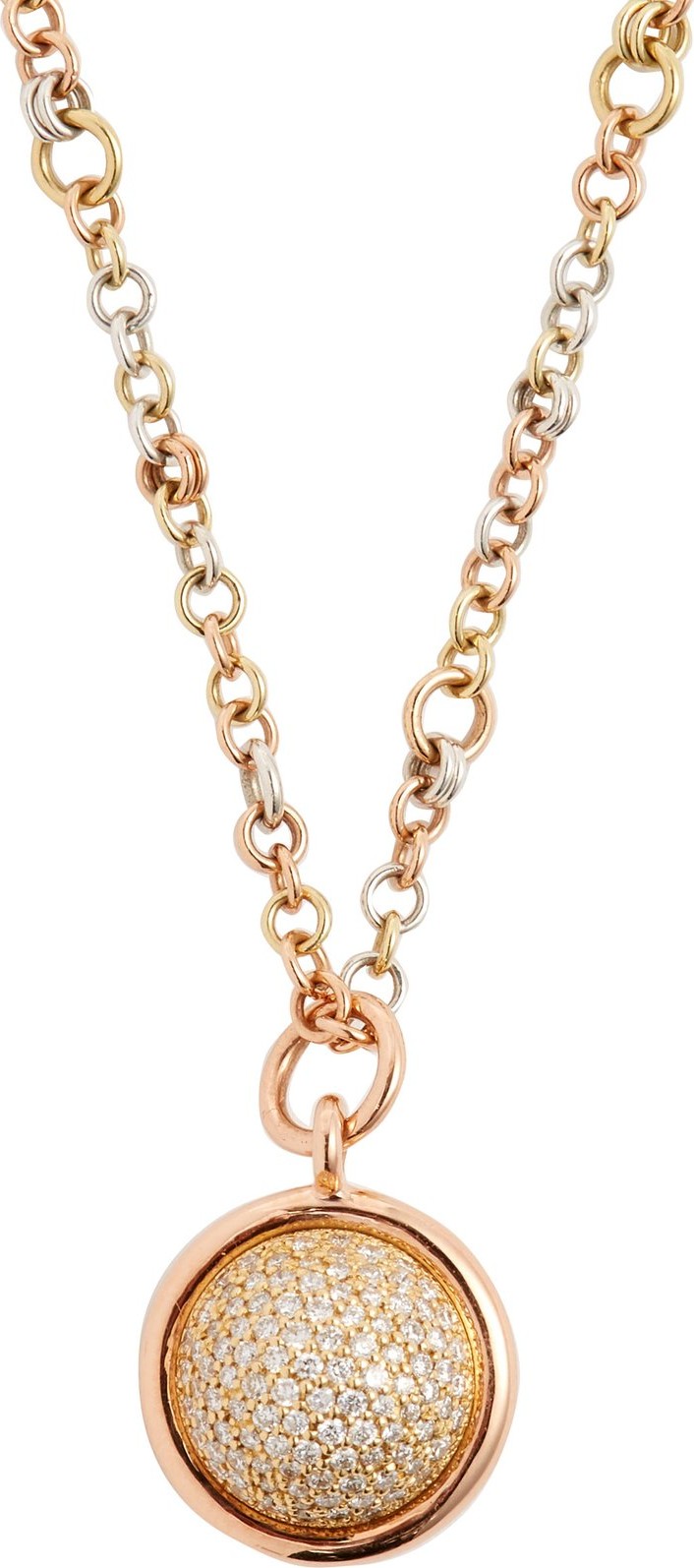 Spinelli Kilcollin Galina 18kt gold & diamond-pavé necklace