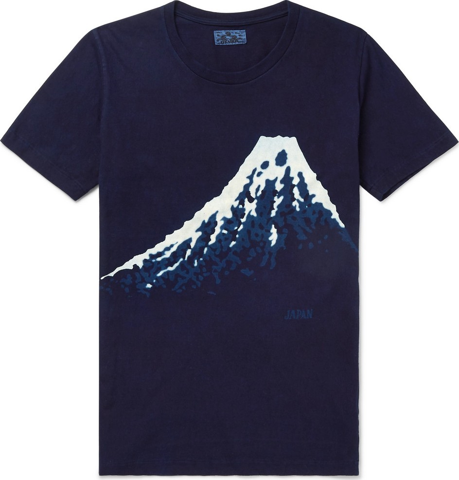 Blue Blue Japan Bassen Indigo-Dyed Cotton-Jersey T-Shirt