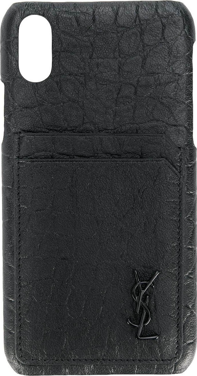 Saint Laurent embossed iPhone 10 case