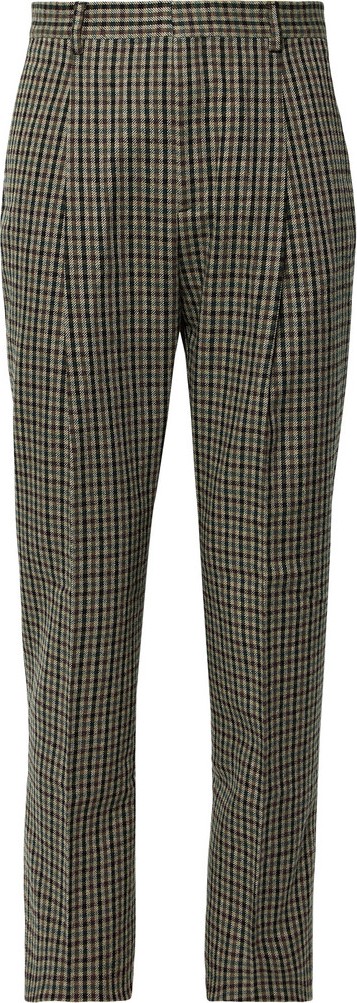 Acne Studios Brown Boston Checked Wool-Blend Suit Trousers
