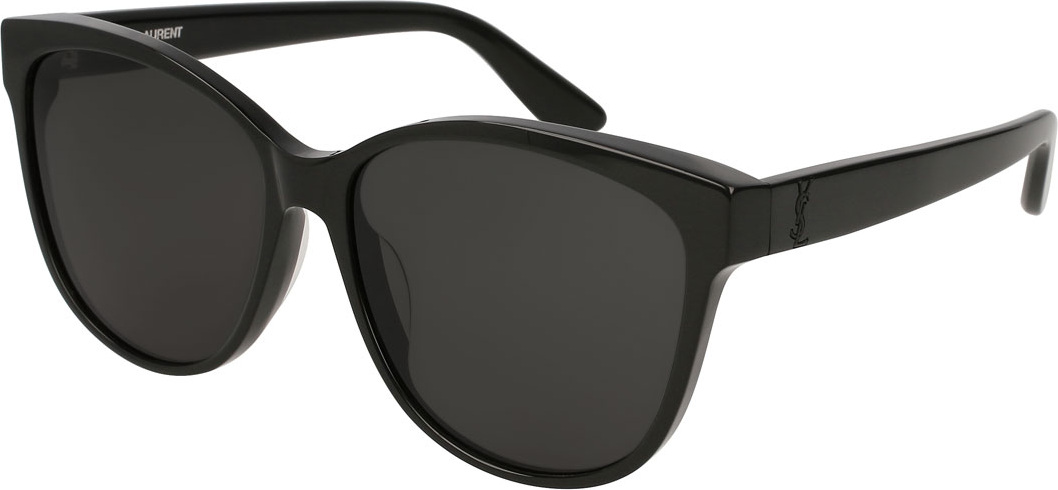 Saint Laurent Cat-Eye Monochromatic Sunglasses, Black Pattern