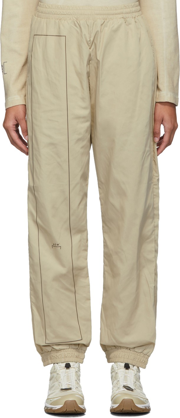 A-Cold-Wall* Taupe Rectangle Print Lounge Pants