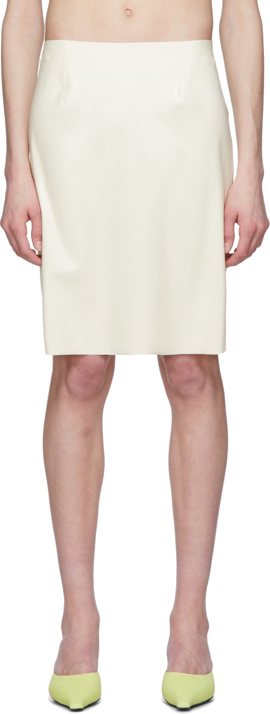 Kwaidan Editions White Latex Miniskirt