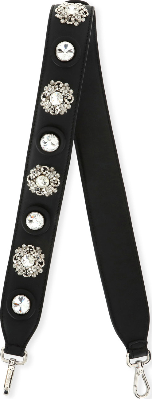 Fendi Strap You Crystal-Studded Shoulder Strap for Handbag