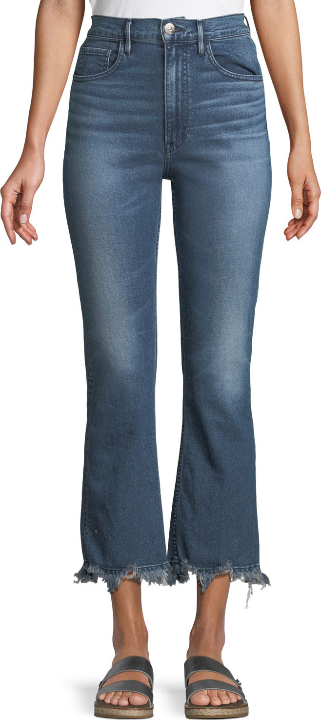 3X1 W5 Empire Cropped Bell-Bottom Jeans