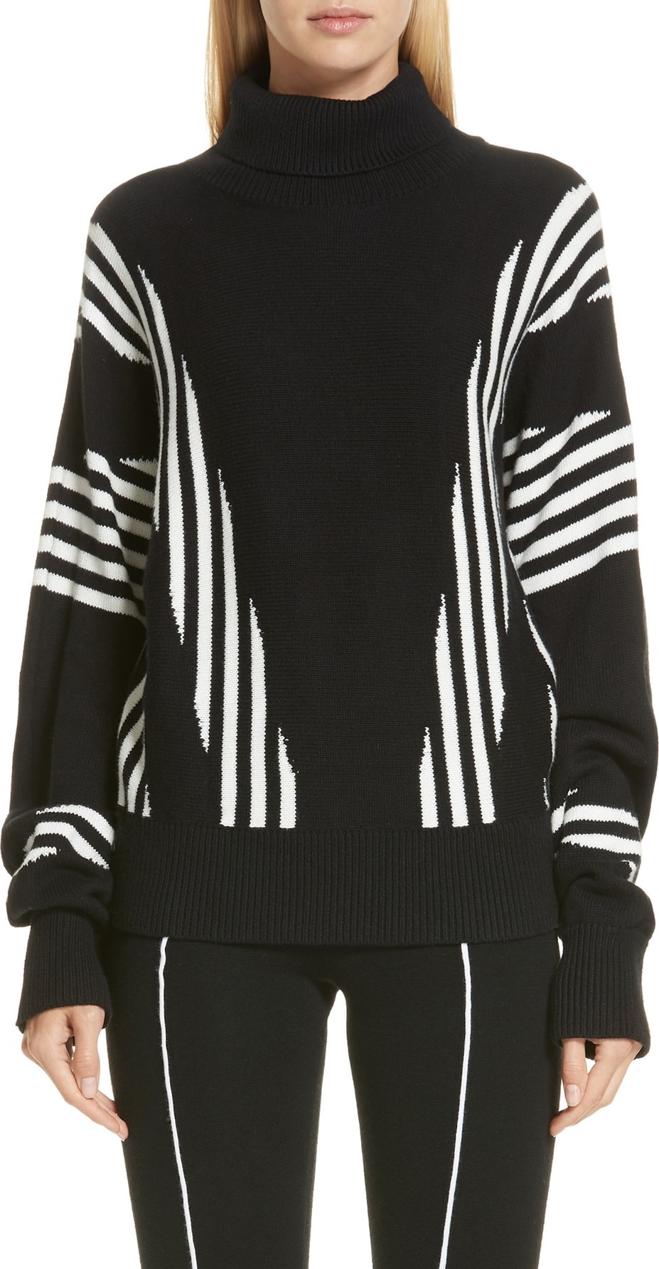 Victor Glemaud Stripe Turtleneck Sweater