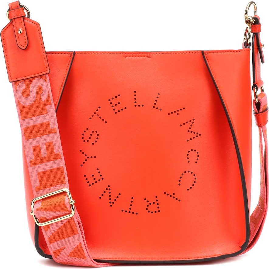 Stella McCartney Logo faux-leather shoulder bag