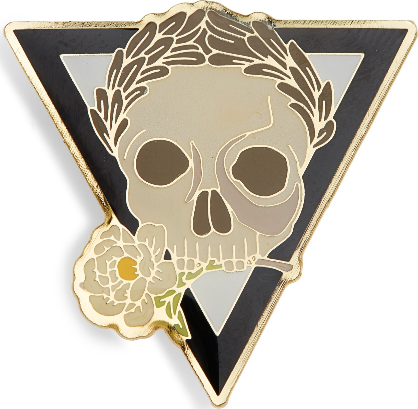 Undercover Skull Flower Pin