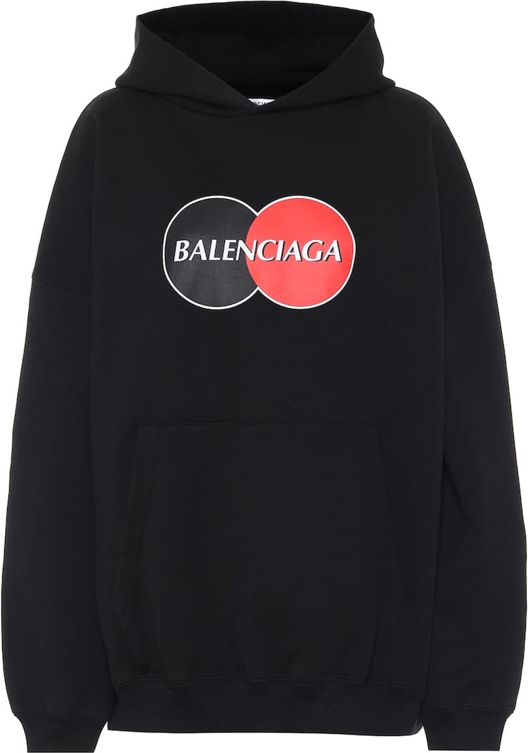 Balenciaga Logo cotton hoodie